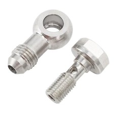 Premium Stainless Steel M8x1.25 To An4 Banjo Bolt Kit For Car Plumbing Systems