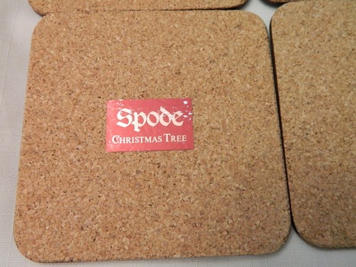 NOS SET OF 6 VTG. SPODE SIGNATURE PIMPERNEL CHRISTMAS HOLIDAY COASTERS ENGLAND - Picture 5 of 7