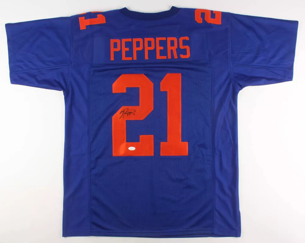 Jabrill Peppers Signed New York Giants Color Rush Jersey (JSA COA) All Pro  D.B.