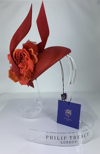 Philip Treacy Red Fascinator With 