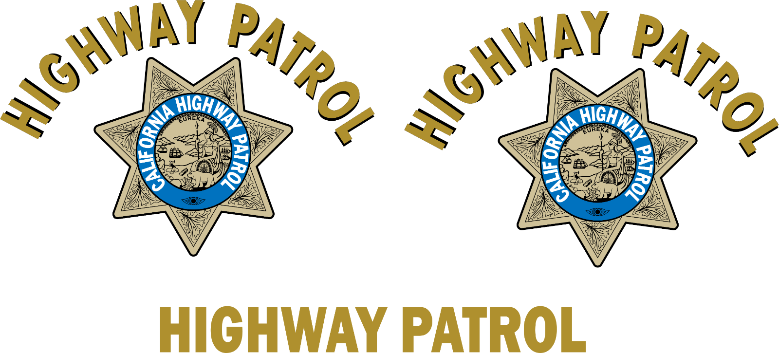 Highway Patrol Restoration Kit Door Trunk Set Decal Sticker Vinyl Car