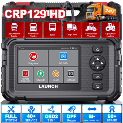 2025 LAUNCH CRP129HD Full System Scan Diagnostic Tool DPF Regen