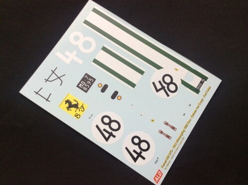 Decals Ferrari 250 GTO 1:18 Von Csazy décalcomanies de précision historique n48