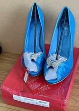 High Heel Party Shoes Krasceva Women's Blue Size EU 40 UK 7