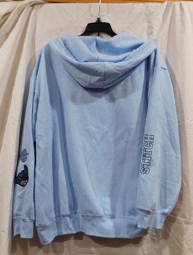 NWT-Jr. Girl's Disney's Lilo & Stitch Classic Ohana Zip Up Hoodie-Lt. Blue-XXL - Picture 2 of 2