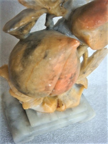 LOVELY Pair of DOVES / LOVEBIRDS - Vintage HAND CARVED SOAPSTONE SCULPTURE - Picture 9 of 11