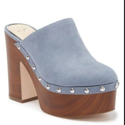 #ad #ad Jessica Simpson BNWT quot;Daliaquot; platform mule clog studded blue $40.00