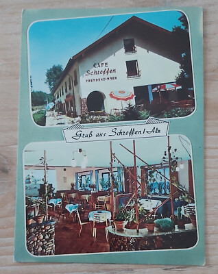 COLOR Postkarte AK CAFE SCHROFFEN HART AN DER ALZ GARCHING Karte 2