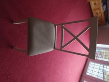 6 cream dining room chairs. Good condition. 