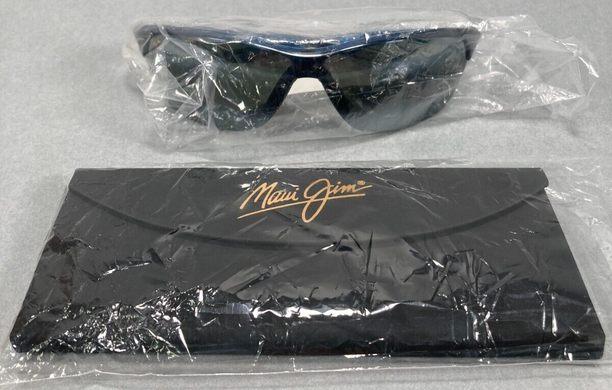 NEW Maui Jim Hot Sands MJ42603 Blue/Black Sunglasses with Natural