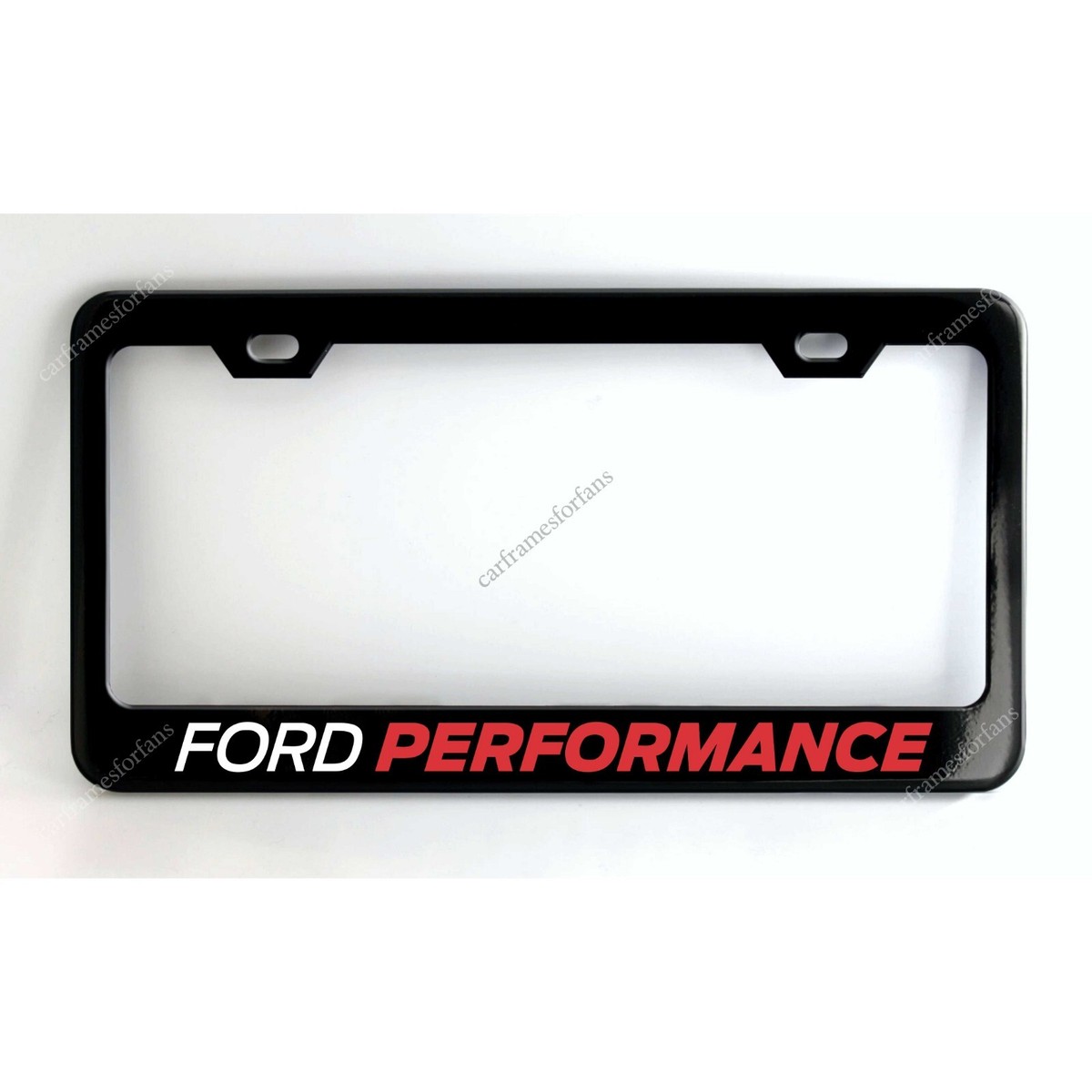 FORD MUSTANG IN Red Dual Logo Black Real Carbon Fiber License Plate - Foto 3
