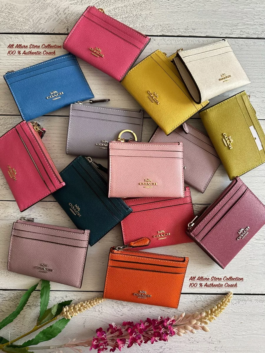 NWT Coach Mini Skinny Id Case Leather 88250 PICK ONE