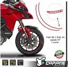 Adesivi Cerchi Moto Ruote Ducati Multistrada 1260 17" pollici