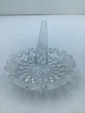 Crystal Ring Holder Jewelry Dish Tray Clear