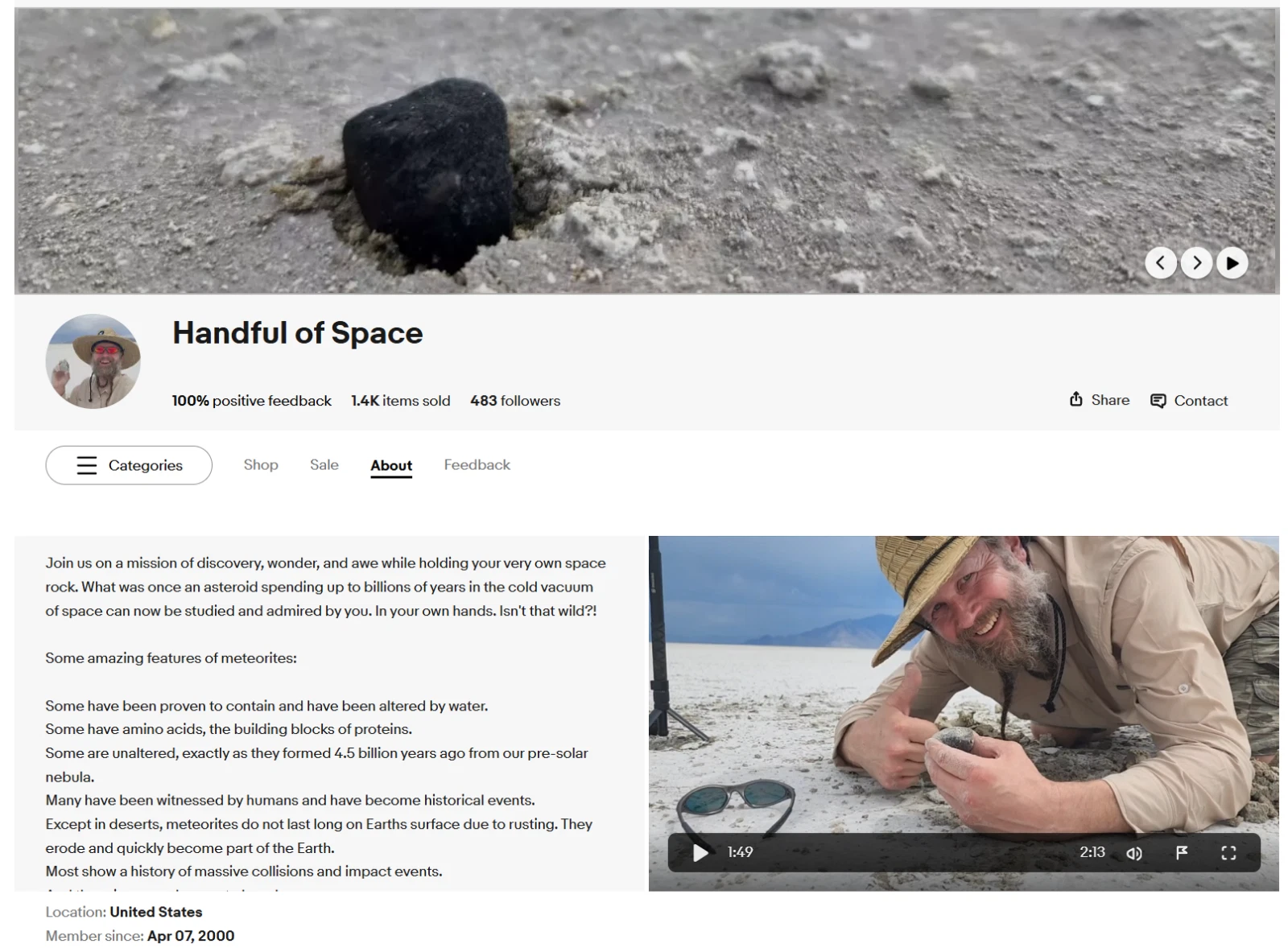 Visit Handful of Space eBay Store