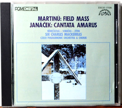 CD Martinu Field Mass Janacek Cantata Amarus Mackerras Japan Issue CLEAN DISC