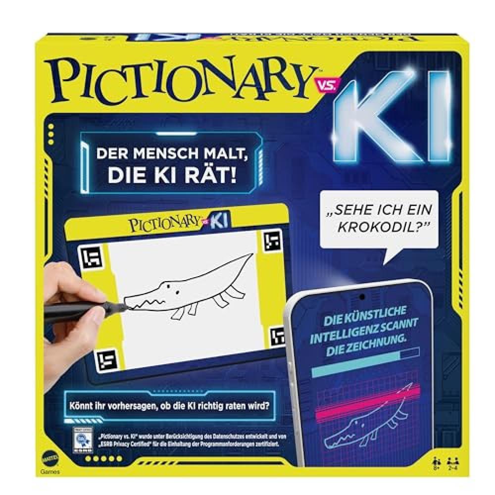 Mattel Games Pictionary VS AI, Versione: Tedesco, HYH74 - NUOVO