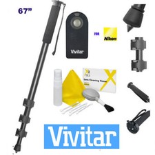 67" CAMERA MONOPOD  IR REMOTE CONTROL FOR NIKON D3200 D3300 D5000 D3100 D5200