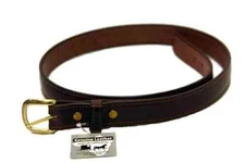 AMISH HAND STITCHED BELT Brown Leather Handmade 1¼ inch in All Sizes USA MADE
