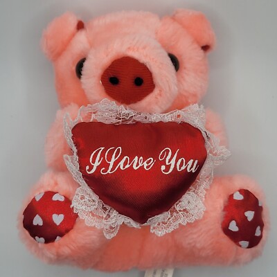 Pig Plush Valentine's Stuffed Animal Toy 6