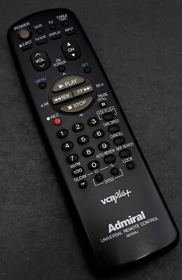 #ad #ad ADMIRAL G0152AJ VCR Remote Control Genuine Replacement Control For JSJ20934 OEM $8.96