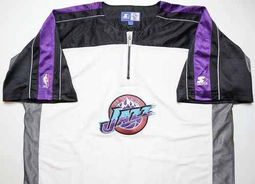 UTAH JAZZ NBA 1998 VINTAGE BASKETBALL WARM UP SHOOTING JERSEY STARTER MEN'S L - Picture 3 of 12