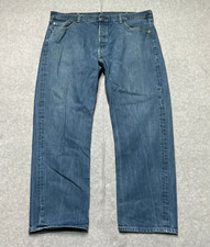 Vintage Levis 501 Jeans Mens 42 X 29 Straight Leg Button Fly Medium Wash Y2K