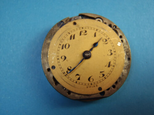 Early Marvin Round Watch Movement 15 Jewels 3 Adj. Diameter 21mm Balance Rotates - Picture 2 of 9