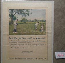 Vintage 1924 Kodak Brownie Magazine Ad COLORFUL A58