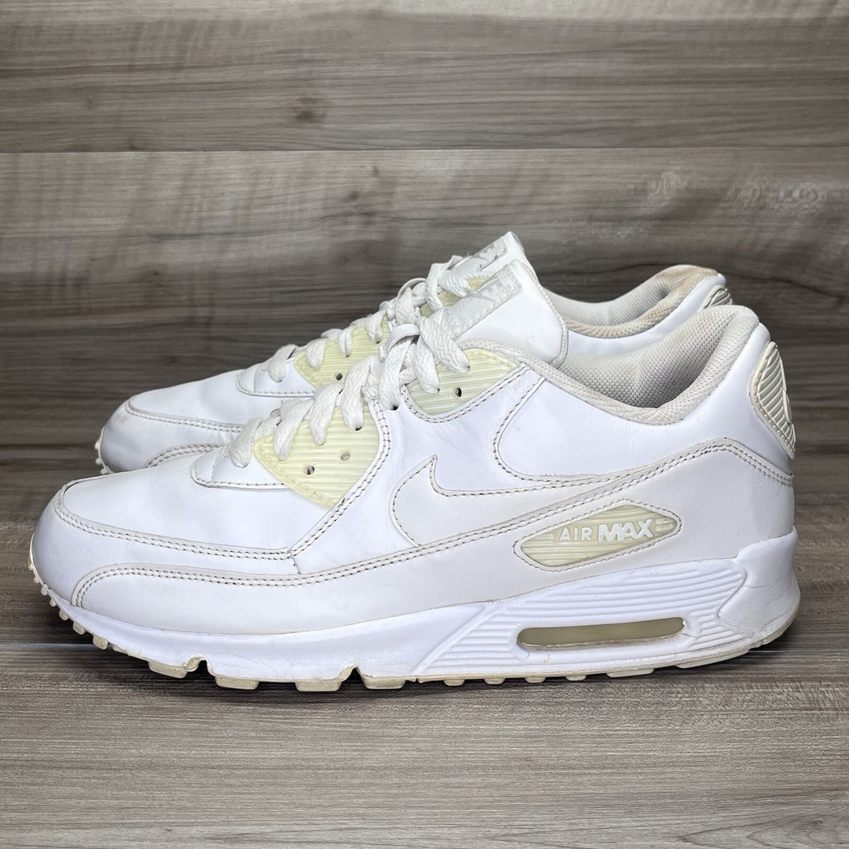 mens white leather air max 90