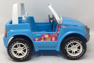 barbie blue jeep