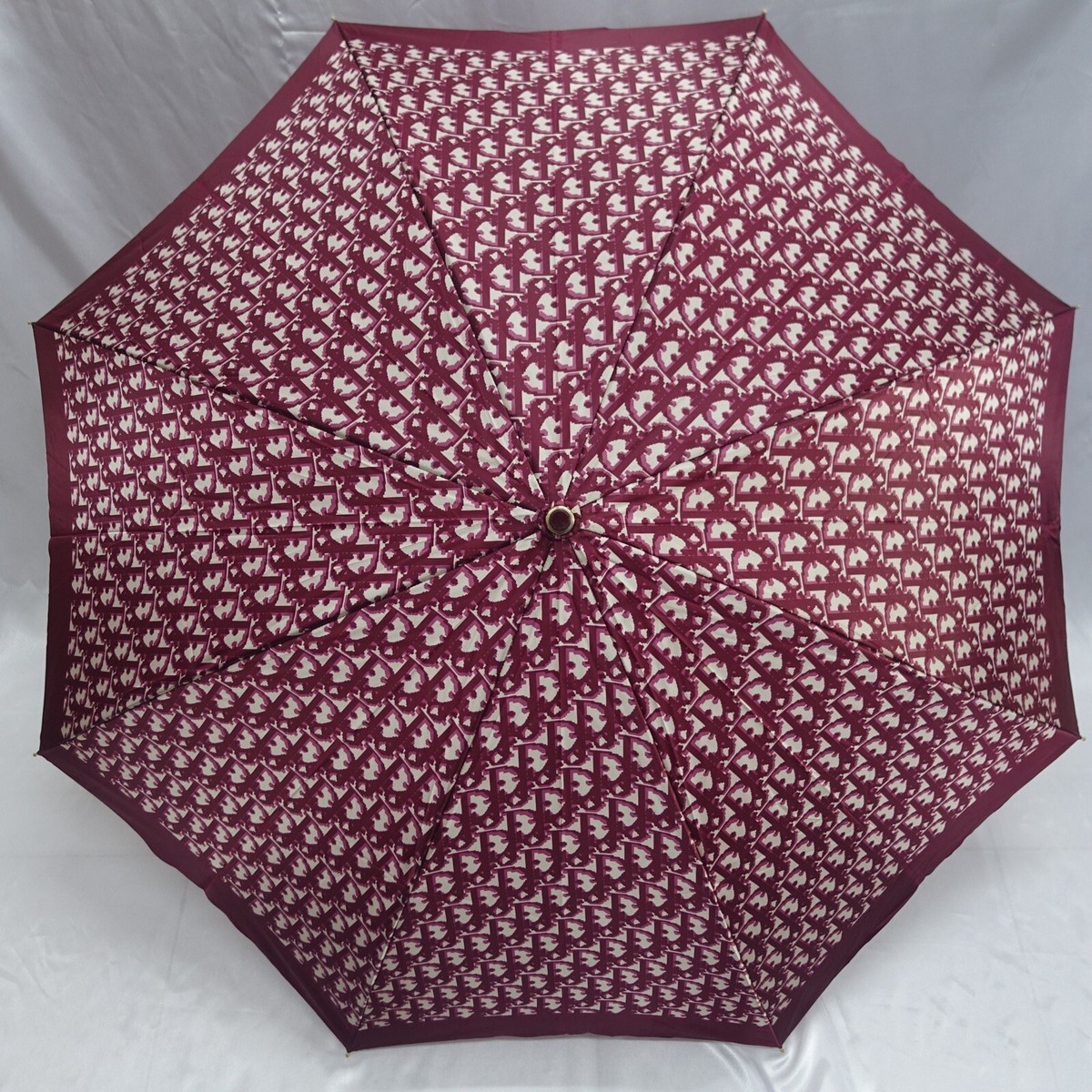 Christian Dior 傘 Walk'n'Dior Umbrella Ecru and Navy Blue Dior Oblique