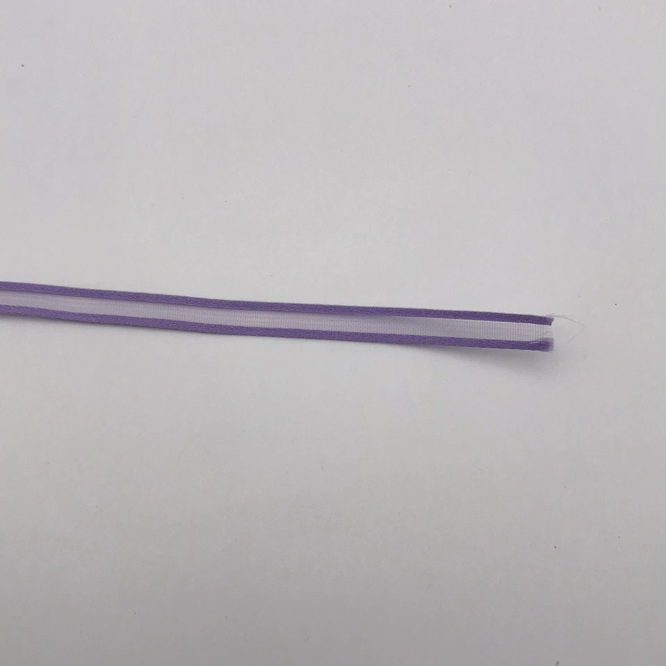 Pastel Satin Sheer center Ribbon 1/4" Lot of Blue Green Yellow Orange Lavender - Image 4 of 4