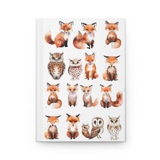 Fox and Owls - Hardcover Journal