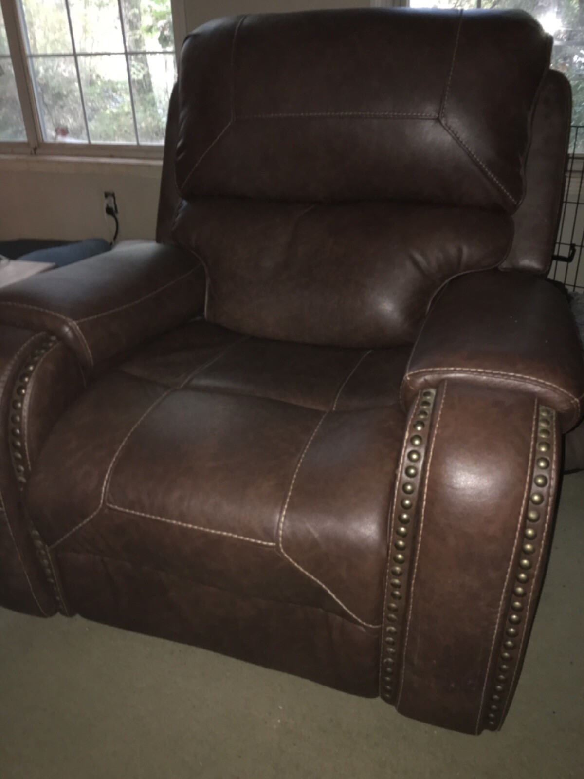 leather recliner chair used furniture eBay