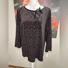 Notations NWT Purple Velvet Sparkle Pullover Top Blouse Size 1X Holiday Party