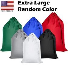 Extra Large 30"X40"Washable Laundry Bag Jumbo Heavy Duty Locking Drawstring 2Pcs