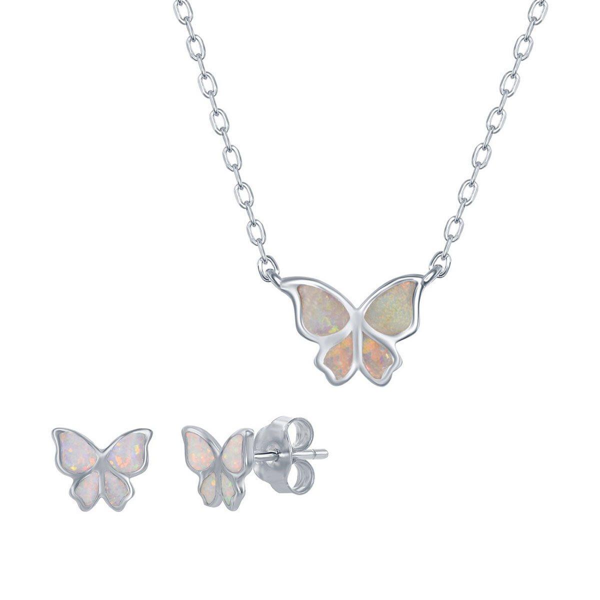 Женское ожерелье и серьги Sterling White Butterfly SET-586 7090₽