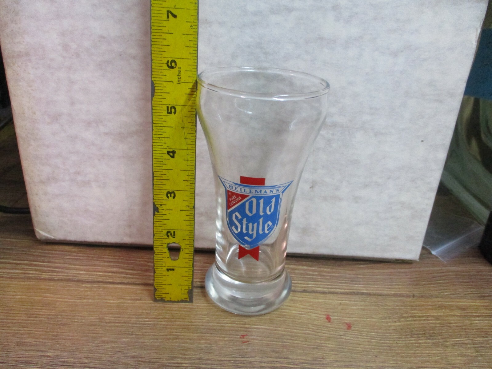 Vintage OLD STYLE Beer Bar Glass HEILEMANS BREWERY 5 3/4" TALL eBay