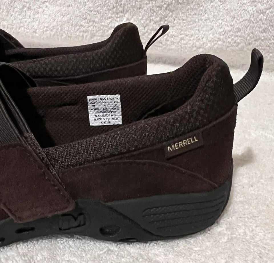 TOTALMENTE NUEVO Merrell Jungle Moc Sport MJ Marrón Talla 5 M Juvenil MY54779 Niñas LEER Foto 2 de 4