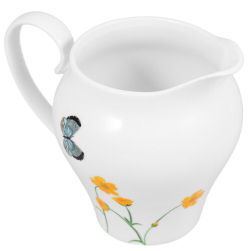 Ceramic Gravy Boat Sauce Pitcher Porcelain Latte Creamer Coffee Syrup Storage