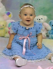 DARLING Springtime Baby Dress/Crochet Pattern INSTRUCTIONS ONLY