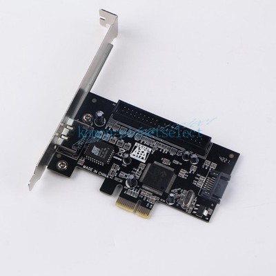 2 Port Express Adapter Converter Card SATA II 2.0 RAID & 1 IDE 3.5'' PCI-E PCI