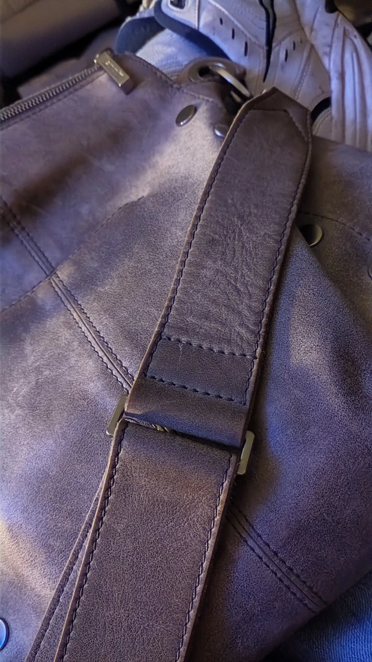 Hammitt Bryant Medium Pewter W/ Silver Hardware & Strap , Red Suede Lining - Image 2 of 4