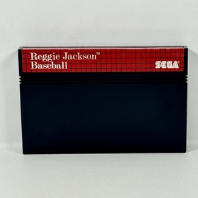 Reggie Jackson Baseball SEGA Master System Box Boxed Damaged Manual