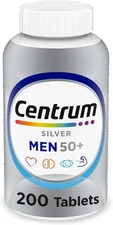 Centrum Silver Multivitamin For Men 50 Plus 200 Count Multimineral Supplement