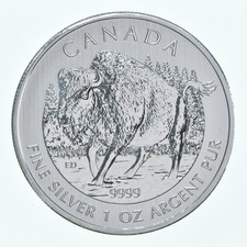 Better Date - 2013 Canada 5 Dollars - 1 Oz. Silver Bison World Coin- Silver *229