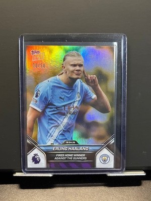 Erling Haaland Topps Serial Card 30/50 Sports Soccer Collectible Used