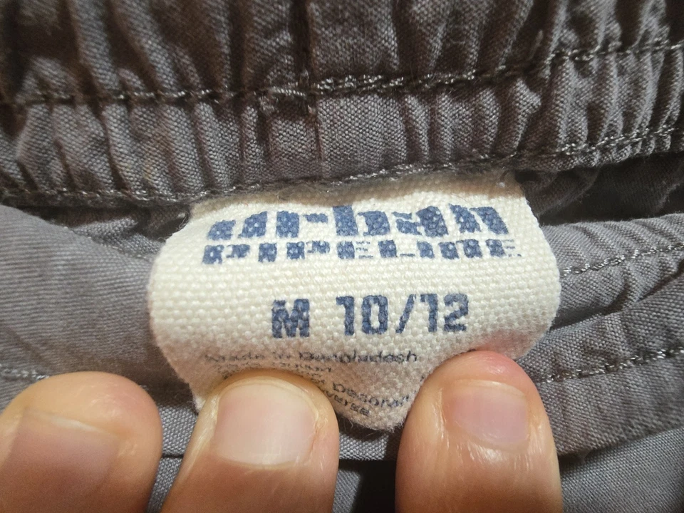 Urban Pipeline Niños Gris Talla 10-12 Cintura Elástica Con Corbatas Bolsillos Carga Foto 4 de 4