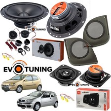 Kit 6 Casse Altoparlanti JBL Stage1 Ant+Post + Tasche e Cavi per Fiat Punto 188